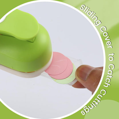 LOONENG 1 Inch Circle Hole Punch - Create Perfect Circles for Handmade Craft Projects - Ideas for Scrapbooking, Card Making, DIY Photo Albums, Gift Tags, Homemade Confetti