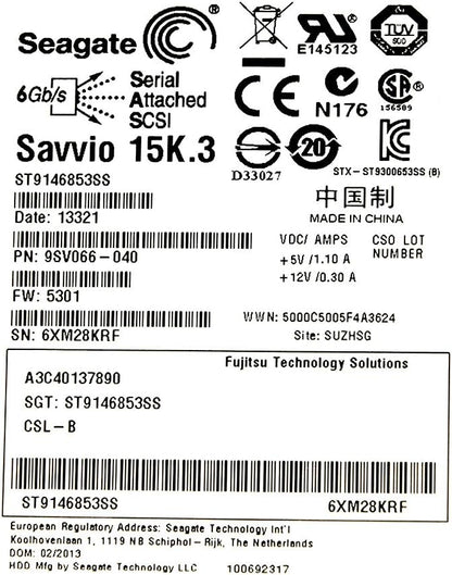 SEAGATE Savvio 15K.3 6GB/S 146GB