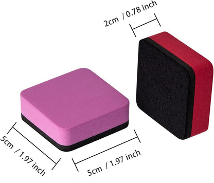 Dry Erase Erasers, Eeoyu 40 Pack Magnetic Whiteboard Dry Erasers Chalkboard Cleaner Wiper for Kids and Classroom Teacher Supplies Home and Office, 8 Color