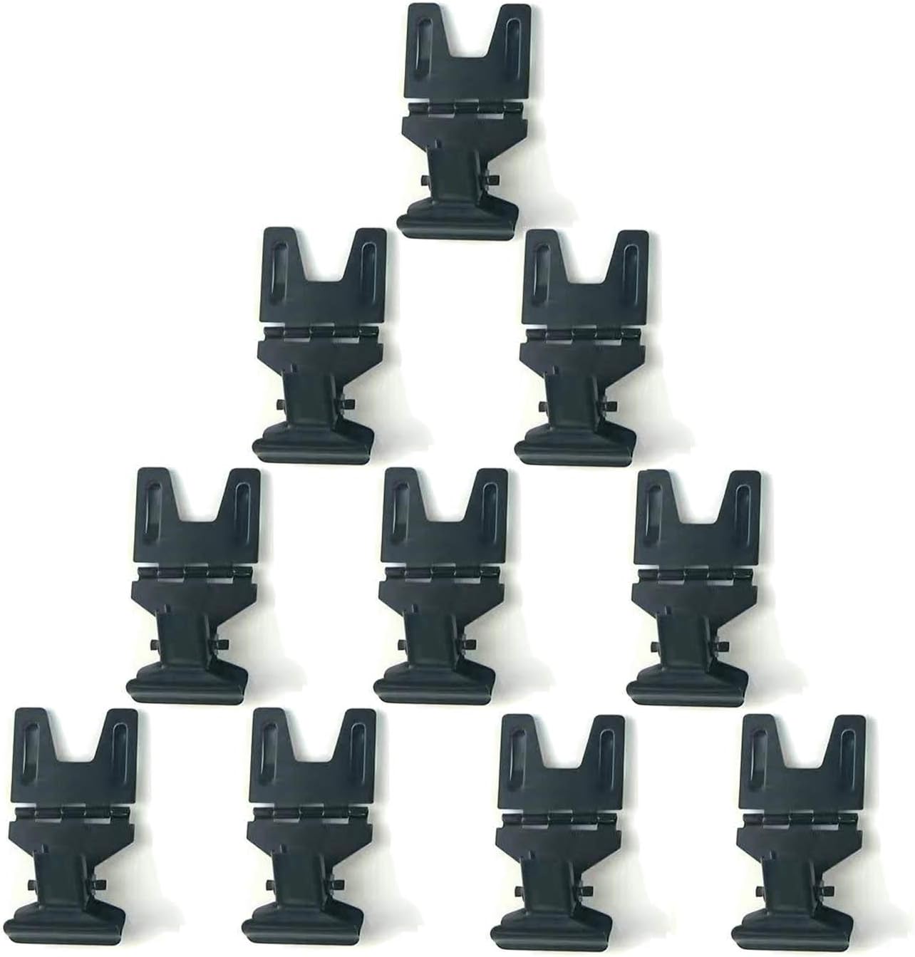 Metal Pop Clip Sign Stand, Bread Store Price Tag & Card Holder, Advertising Display Clip (Black, 10Pack)