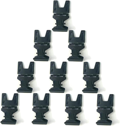 Metal Pop Clip Sign Stand, Bread Store Price Tag & Card Holder, Advertising Display Clip (Black, 10Pack)