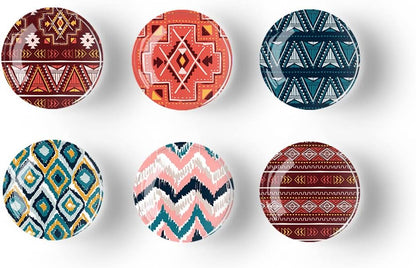 12Pcs Glass Strong Magnetic Refrigerator Magnet Fridge Sticker,Bohemia Crystal Fridge Magnets Decoration for Crafts,Strong Fridge Magnets for Kitchen, School,Office Whiteboard