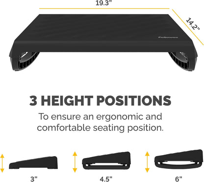 Fellowes Breyta Ergonomic Adjustable Foot Rest Black