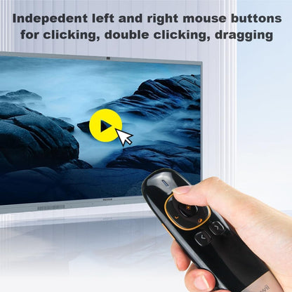 Norwii N86s Ergonomic Wireless Presenter Clicker for LED LCD TV Screen with Digital Pointer, Air Mouse Presentation Clicker for PowerPoint, Presenter clicker with Highlighting Magnify -50M