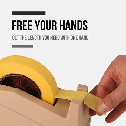 Lichamp Desktop Tape Dispenser Holder with Large 3 inch Core for Masking Tape, Heat Transfer Tape Sublimation, Painters Tape, Freezer Tape and Kitchen Tape