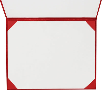 GraduationMall 8.5"x11" Smooth Padded Diploma Cover Certificate Holder Red,12-Packs