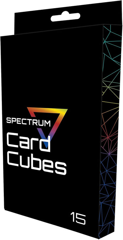 BCW Spectrum Card Cubes | Holds 15 Sleeved Cards | Crystal Clear Acrylic Storage