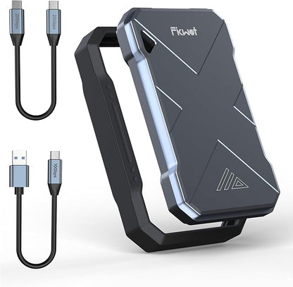 500GB Portable SSD, Up to 2050MB/s, USB 3.2 Gen2 USB-C, IP68 Water & Dust Resistant, Shockproof, External Solid State Drive for Smart TV, Cameras, iPhone 16/15, Windows, Mac and Other Devices (FP90)