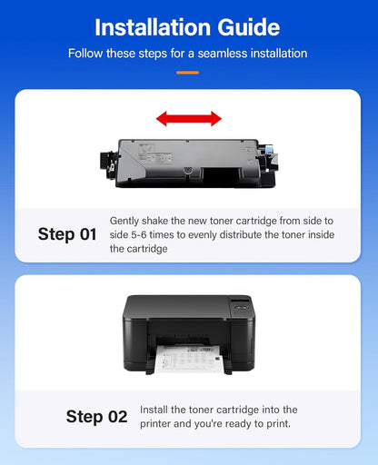 TK5292 TK-5292 Toner Cartridges 4-Pack High Yield Replacement for Kyocera TK-5292K TK-5292C TK-5292M TK-5292Y Compatible with Kyocera ECOSYS P7240cdn Laser Printer Ink Kit(Black Cyan Magenta Yellow)
