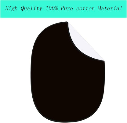 5x7ft/1.5x2m Chromakey Black White Backdrop with 7.8ft/2.4m Stand, 2-in-1 Reversible Collapsible Pop-Up Black White Screen Background Panel for Photography Studio, Live Streaming, Video Shooting