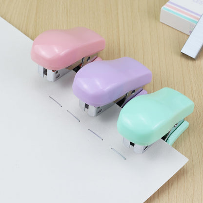 Mini Desktop Stapler Set,20 Sheet Capacity,Includes Built-in Staple Remover and 750PCS No.12 Staples,Small Cute Stapler for Office and School Supplies (Purple)