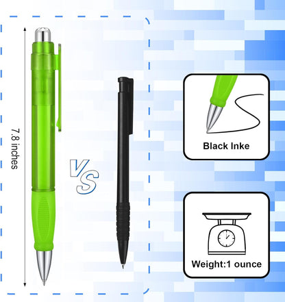Big Fat Pens - Enhanced Writing Stability for Arthritis and Elderly Easy Thick Grip 3pcs Green