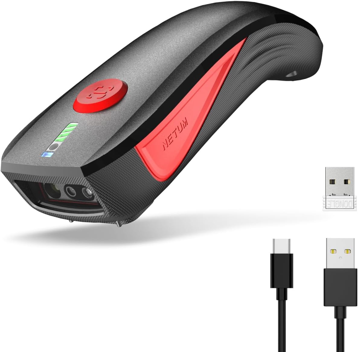 NETUM CS9000 Bluetooth QR Code Scanner– Upgraded Wireless Barcode Scanner with Honeywell's Scan Engine, Portable 2D Code Reader for Inventory Management for Tablets, Android, iOS, PC and POS Systems