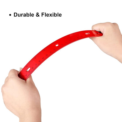 TaoBary 60 Pcs 12 Inch Plastic Ruler Bulk Plastic Ruler for Classroom Straight Rulers for Students Ruler with Inches and Centimeters for Students School Supplies