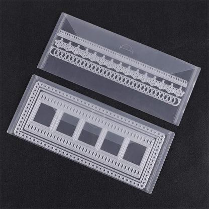 10PCS 9.9"x5.9"& 10PCS 9.4x3.9 Large Dies & Stamp Storage Pockets Resealable Clear Plastic Seal Bags Envelope Storage Case for Cutting Dies Stencil Album Photo Paper Card Colletcion Scrapbooking Tool