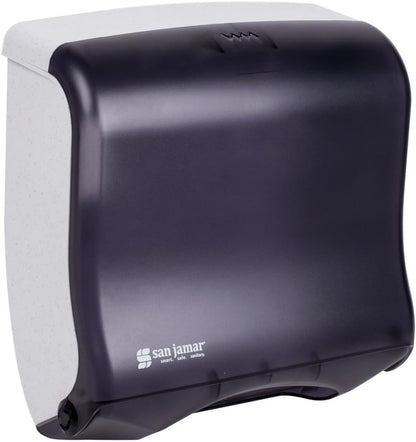 San Jamar T1755TBK Ultrafold Fusion Folded Towel Dispenser, Fits 400 Multifold/240 C-Fold Towels, Classic, Black Pearl