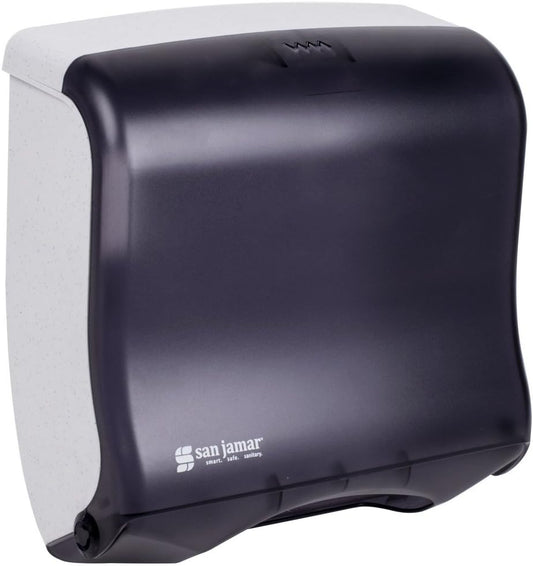 San Jamar T1755TBK Ultrafold Fusion Folded Towel Dispenser, Fits 400 Multifold/240 C-Fold Towels, Classic, Black Pearl