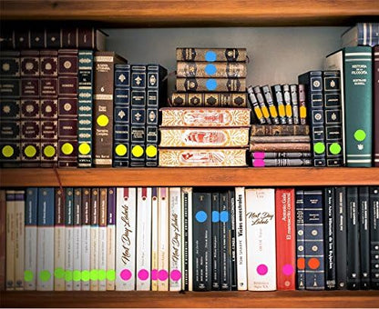 NextDayLabels 8-1/2 x 11 Neon Color High Light Fluorescent Labels for Laser & Inkjet Printer (RED Fluorescent, 1.5" Round - 30 Per Page | 750 Labels)