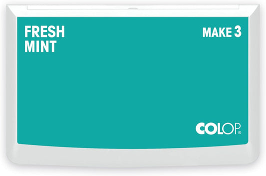 COLOP Make Series, Ink Stamp Pads, with Non-Toxic Premium Ink, Water-Based Acid-Free (Fresh Mint, Make 3-3-1/2" x 6-1/4")