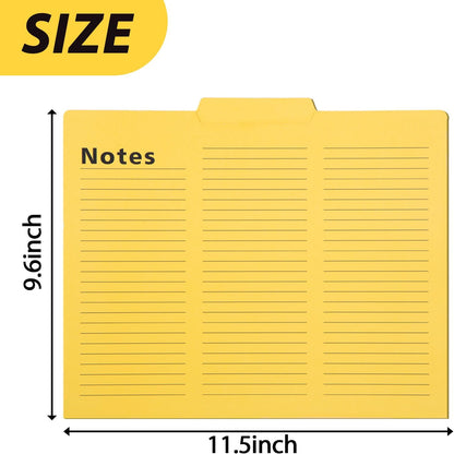 Shindel 16 Pack File Folders Letter Size, Notes Tabbed File Folders with Tabs, 9.6 x 11.5 Inch, 1/3 Cut Tabs, Manilla Letter Size Folder for Back to School, Business for Document, 8 Vibrant Colors