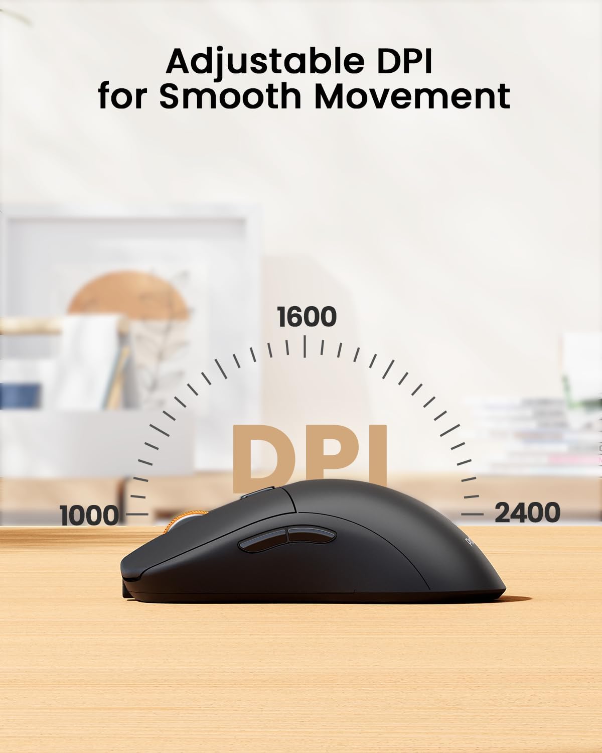 ProtoArc Bluetooth Wireless Mouse, USB C Mouse, EM15 Rechargeable Compact Portable Type C Wireless Mice for Laptop, Tablet, PC, Windows, Mac OS-Black