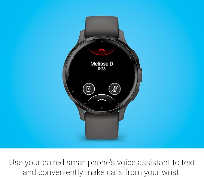 Garmin Venu 3S Running GPS Smartwatch with AMOLED Display, Advanced Health, Fitness Features, Up to 14 Day Battery Life with Signature Series Modern Power Stand | Slate with Pebble Gray Silicone Band