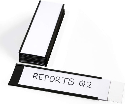 SmartSign Magnetic 'C' Channel Label Holders | 2" x 6", Pack of 10
