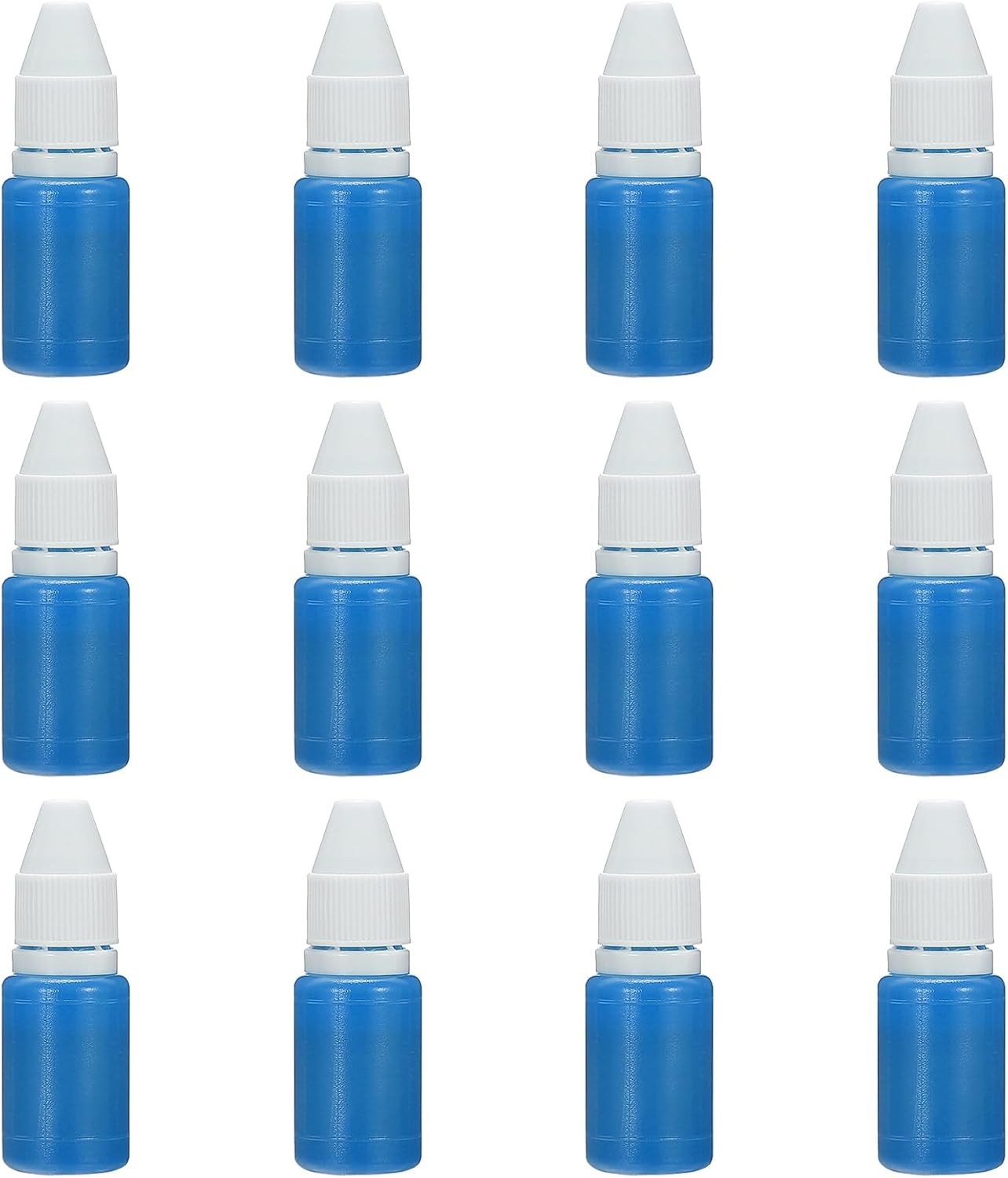 PATIKIL 0.33oz Refill Ink for Stamps and Ink Pads, 12Pcs 10ml Stamp Pad Ink Refill for Office Stamp Self Inking Stamp Date Stamp Scrapbooking, Pink Blue