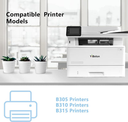 B305 B310 B315 Black Toner Cartridge (with New Chip) Replacement for Xerox 006R04376 006R04377 006R04378 Toner Cartridge Compatible for Xerox B305 B310 B315 Printer (8000 Pages)