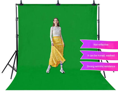 Green Screen Backdrop 8x10ft Photo Backdrop Chromakey Muslin Portrait Green Backdrop for PS Keying/Video Creation/Studio Portrait Shoots