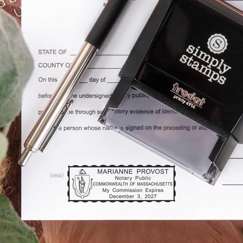 Connecticut Rectangular Notary Stamp | Official State Notary Stamp | Official Seals | Meets State Specifications (Connecticut, Rectangular Stamp)