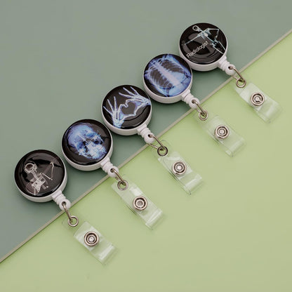 16pcs Badge Reels Retractable Badge Holders,Id Badge Holders Retractable with Clip,Cute Badge Reel for Men,Women,Girls 12