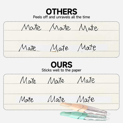 White Correction Tape, Retractable Refillable Correction Tape, With Smooth Pull Out Tape Applicator, Aesthetic Cute Correction Pen for Office Supplies