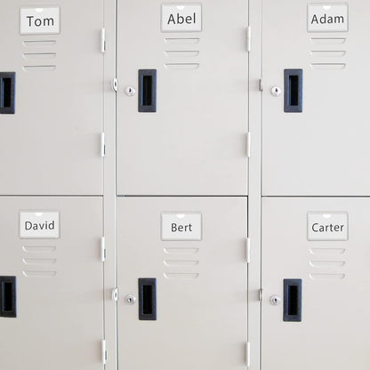 Crystal Clear Self-Adhesive Business Card Pockets and Top Open Library Card Pockets - Ideal for Organizing and Protecting Cards, Photos, and Labels. Includes 100 Pieces