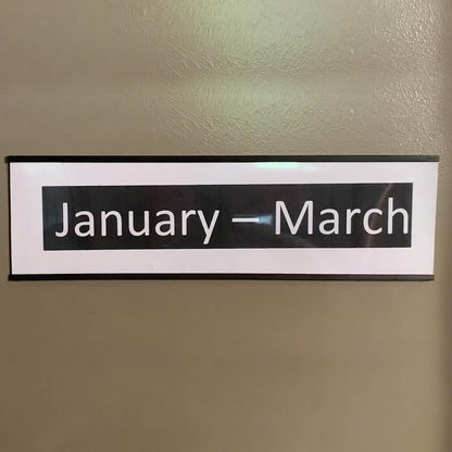 SmartSign Magnetic 'C' Channel Label Holders | 2" x 4", Pack of 10