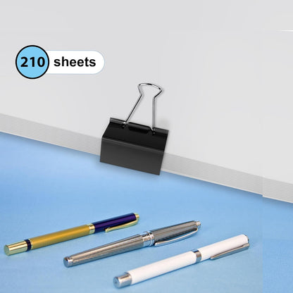 Ufmarine Extra Large Binder Clips 2 inch, (40 Pcs) Big Paper Clips for Office