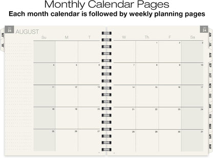 Global Printed Products Essential 8.5"x11" Monthly & Weekly 2024-2025 Planner - (8.5" x 11" - June 2024 Through July 2025)