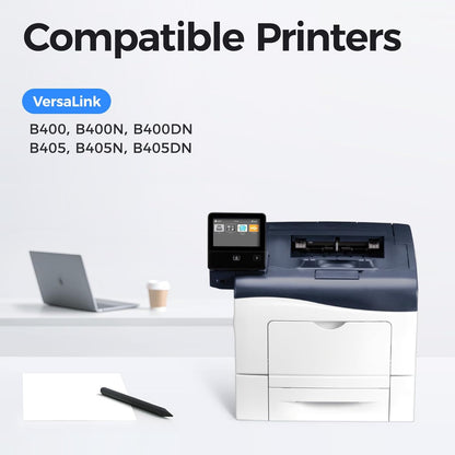 B400 B405 Black High Capacity Toner Cartridge 2-Pack Replacement for Xerox 106R03582 106R03584 Toner Compatible with Xerox VersaLink B400 B405 B400N B400DN B405N B405DN Printer Ink All-in-One Copier