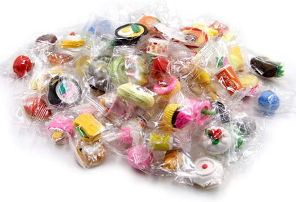 72 Pcs Assorted Food Pencil Erasers Toy Set, Cake Dessert Fruit Puzzle Erasers Toys for Kids Reward Party Favors (Food)