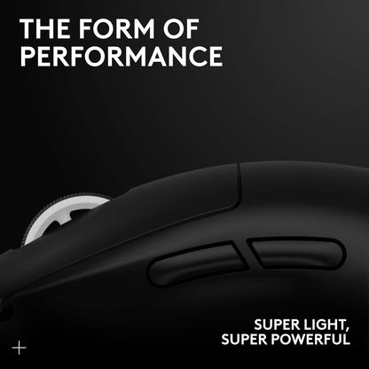 Logitech G PRO X SUPERLIGHT 2 Wireless Gaming Mouse, 60g Pro-Grade with 5 Programmable Buttons, 44k DPI Sensor, 8kHz Report Rate, USB-C Charging for PC/Mac - Black