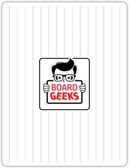 1 Small Dry Erase Board for Kids - Mini White Board for Students and Teachers - Durable and Portable Individual Whiteboard with Rounded Corners - Double Sided (9x12 Inches)