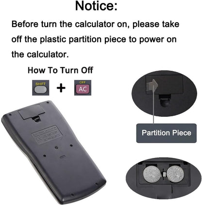 Scientific Calculators Desktop, Scientific Calculators for Students, Scientific Calculator 240 Functions 2 Line 10+2 Digits, Desk Math Calculator for School (Pink)