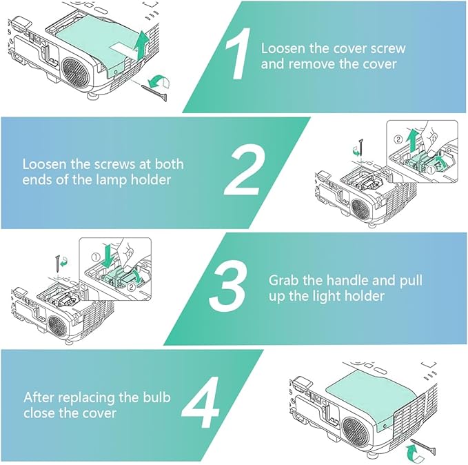 Projector Lamp for Epson EL PLP67/V13H010L67 EB-S02 EB-S02H EB-X11 EH-TW480 EH-TW550 EB-X12 EB-X02 EB-S01 EB-S11 EB-S12 Home Cinema 500 707HD 710HD 7 50HD H436B H433B EX3210 EX3212, with Housing