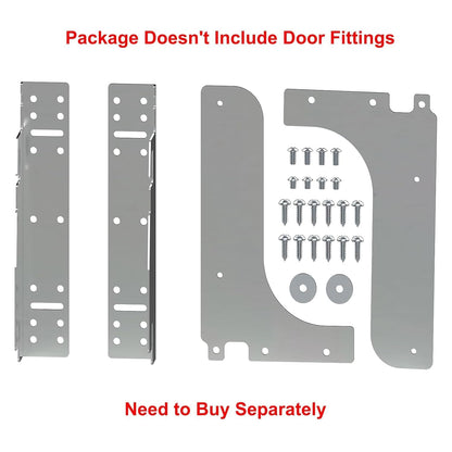 Double Pull-Out Trash Can for Under Kitchen Cabinets Include Double 35QT Trash Bin Doesn't Include Door Fittings, Bottom-Mount Recycling Bin