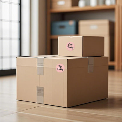 500 PCS Pink Dots Stickers 2 Inch Vinyl Color Coding Round Sticker Removable Writable Circle Labels Roll for Office Inventory Garage Yard Sale Tag