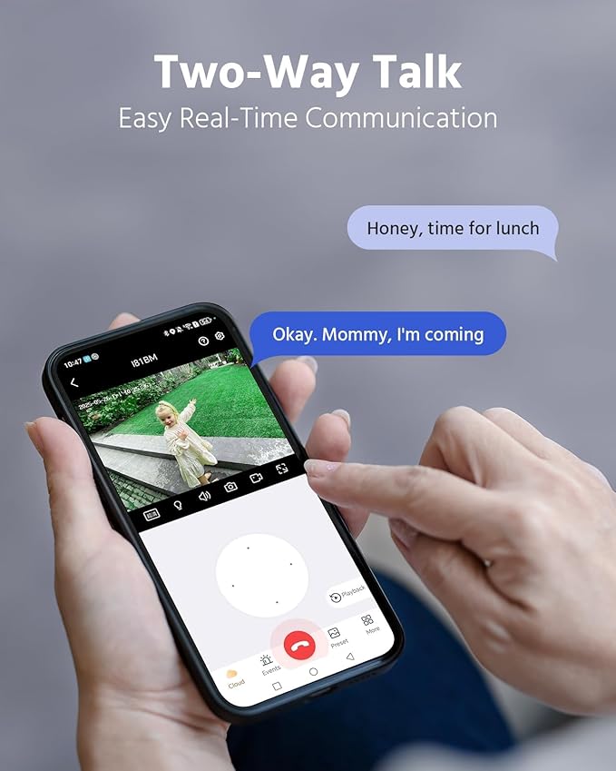 ANNKE 5MP Solar Wireless Security Camera Outdoor,Surveillance Home System,4CH and 2 Bullet Cam-Kit 4MP 2K, Color Night Vision, Spotlight Smart Alarm, PIR&Human Detection, 2-Way Audio, 64GB Memory Card