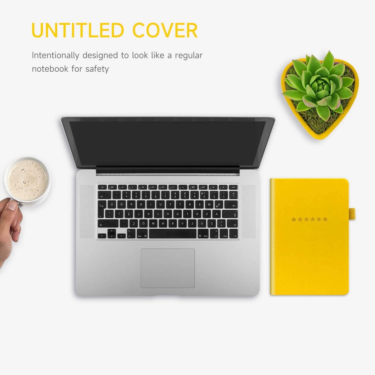 Password Book with Alphabetical Tabs – Hardcover Internet Address & Password Organizer – Password Keeper Notebook for Computer & Website – 5.2 x 7.6" Log-in Password Journal w/Thick Paper (Yellow)