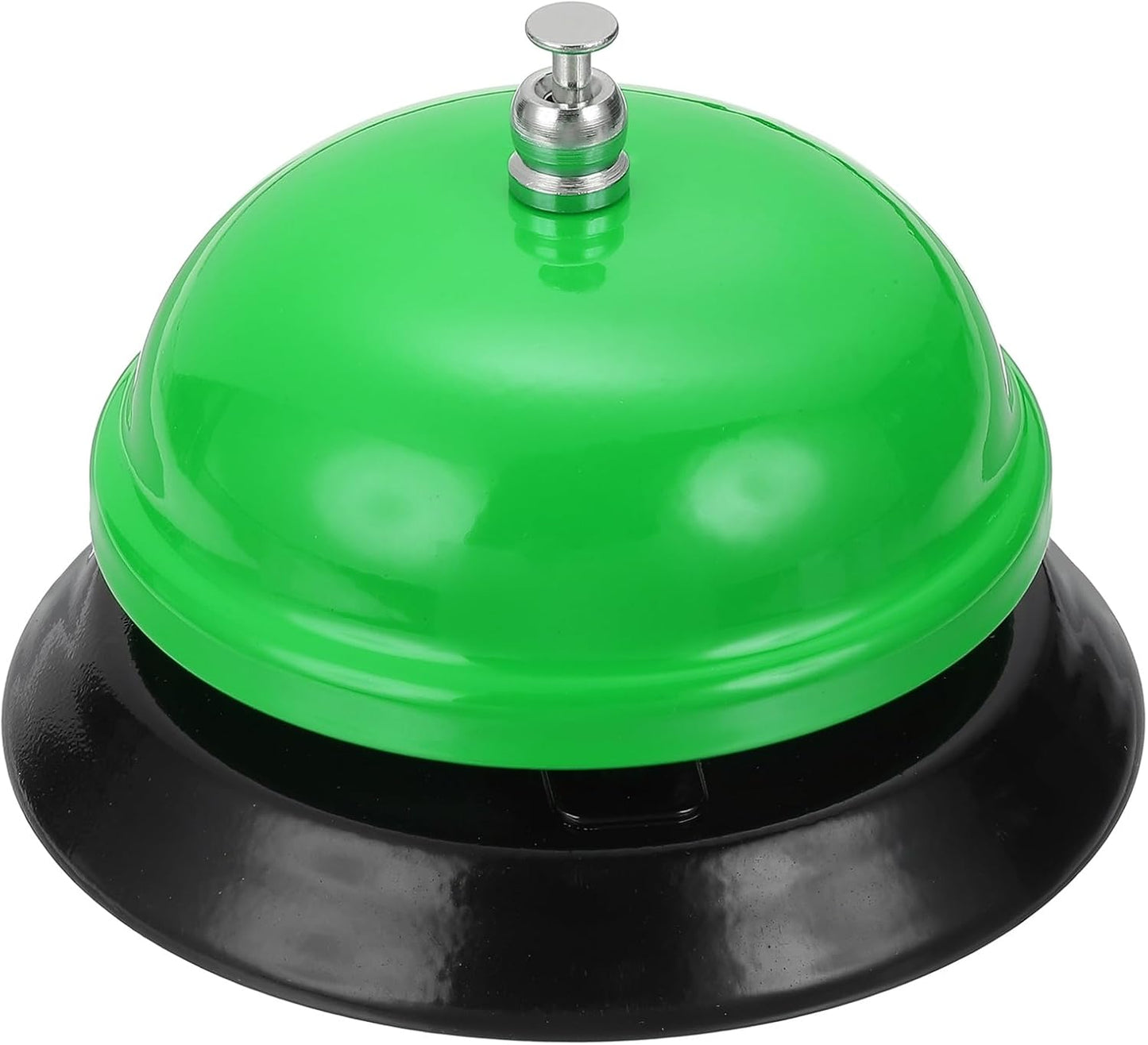 uxcell Desk Service Call Bell, 3.35 Inch Metal Dinner Service Bell Ring for Hotel Restaurant Reception Area and Wedding Party Events, Green
