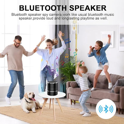 Security WiFi Camera in Bluetooth Speaker with 240° Viewing Angle,Wireless Security Cameras,Dome Cams Phone App,Hd 1080P,Motion Activated for Home Offices Store(2.4G /5G)