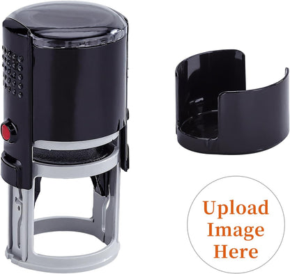 Custom Logo Self-Inking Stamp - Personalized Self-Inking Stamper for Business Logos & Text - 6 Sizes - Choose from 5 Ink Colors